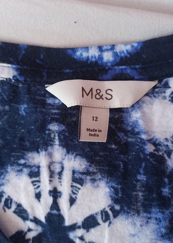 40 Beden Marks Spencer Desenli Kadın Tişört