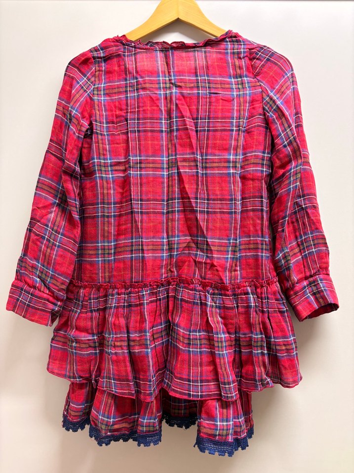 Zara Kids Ekose Kız Çocuk pamuk Elbise — görsel 14/18