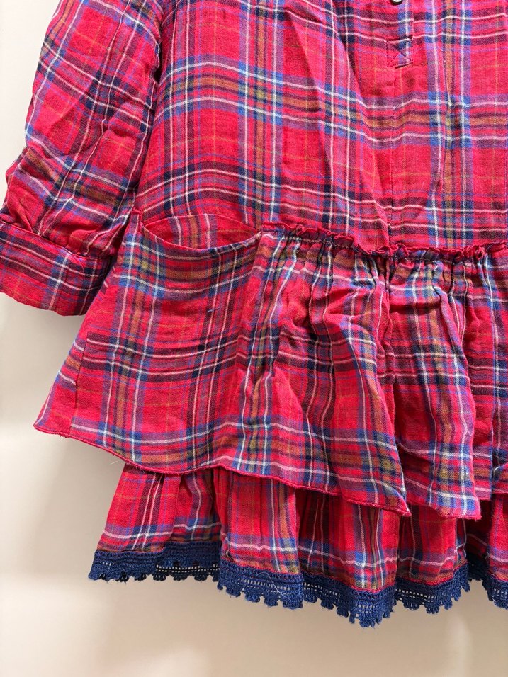 Zara Kids Ekose Kız Çocuk pamuk Elbise — görsel 5/18