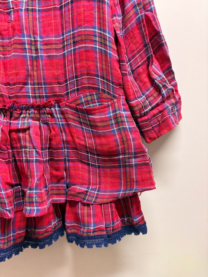 Zara Kids Ekose Kız Çocuk pamuk Elbise — görsel 6/18