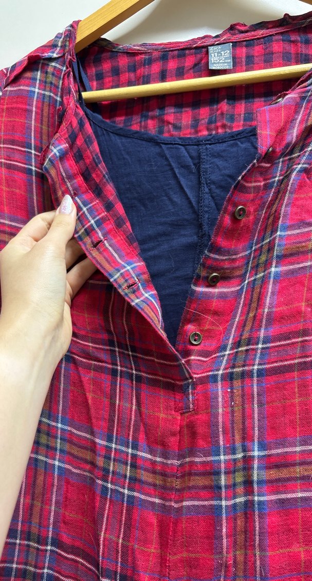 Zara Kids Ekose Kız Çocuk pamuk Elbise — görsel 17/18
