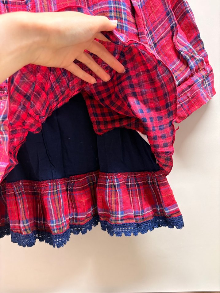 Zara Kids Ekose Kız Çocuk pamuk Elbise — görsel 8/18