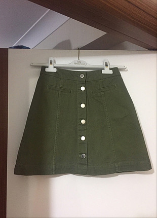 H&M düğmeli etek