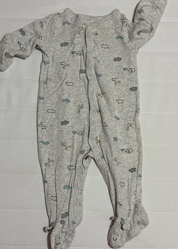 Carter's Carters Gri Fermuarlı Erkek Bebek Tulum