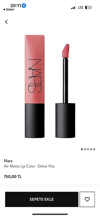Nars dolce vita mat ruj