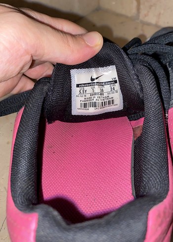 Pembe Siyah Bağcıklı Kadın Spor Ayakkabı - Görsel 4