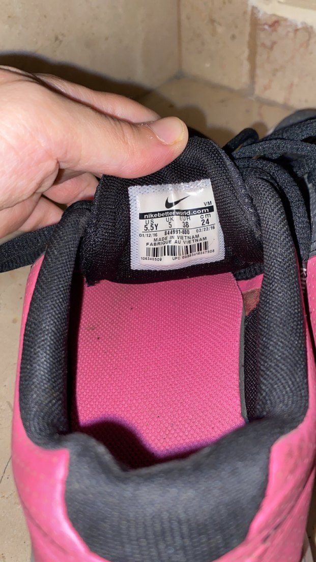 Pembe Siyah Bağcıklı Kadın Spor Ayakkabı - Görsel 4