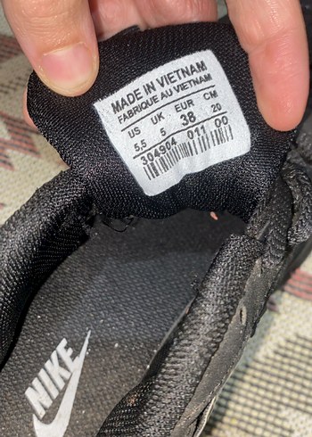 Siyah Yılan Desenli Bağcıklı Spor Ayakkabı - Görsel 5