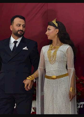 Uzun Kollu İşlemeli kasnak yöresel fistanElbisesi