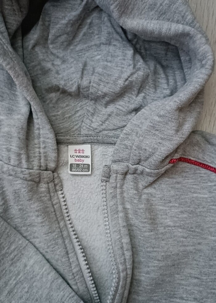 Çocuk fermuarlı sweatshirt - Görsel 2