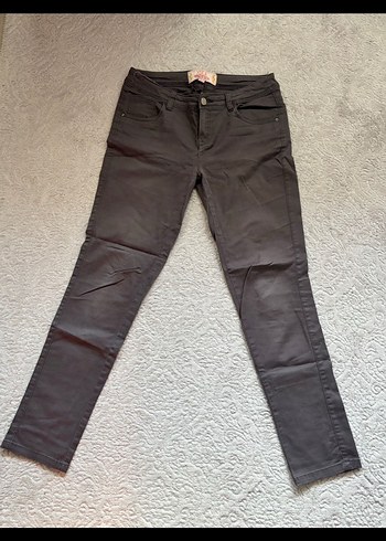 Gri kot Pantolon kadın Jean - Görsel 3