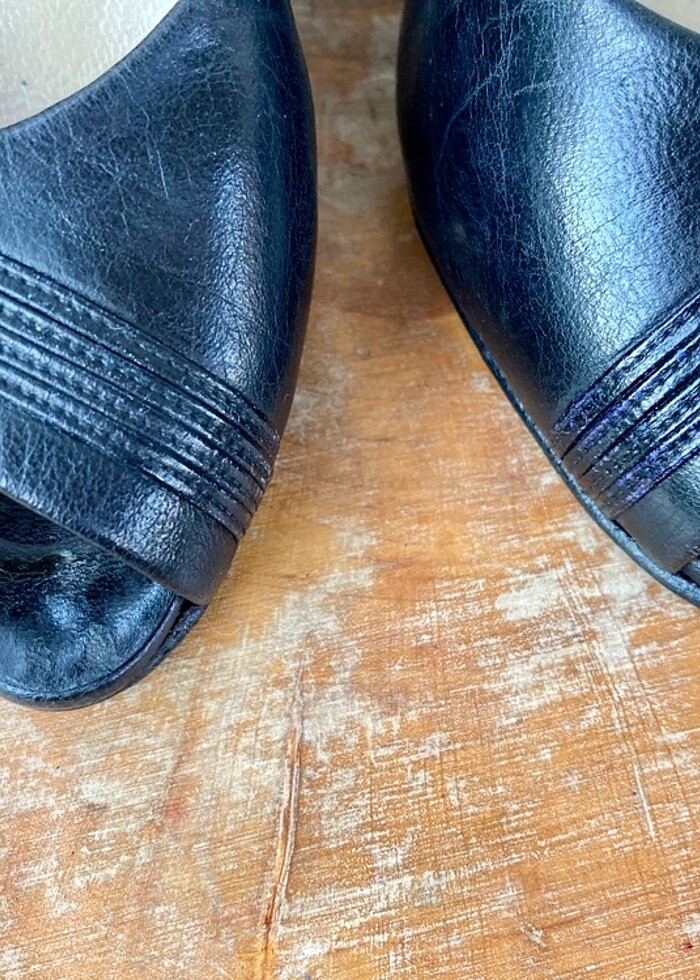 Hakiki deri ayakkabı 34 numara dar kalıp - Görsel 4