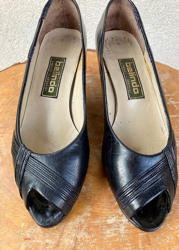 Hakiki deri ayakkabı 34 numara dar kalıp - Görsel 3