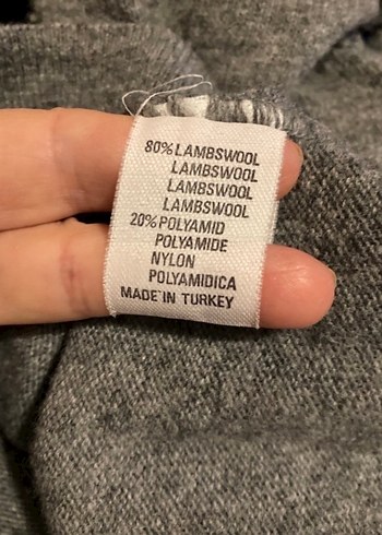Gri Lambswool ( Kuzu Yünü) Kadın Kazak
Yaka omuz açık ve kapalı - Görsel 9