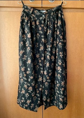 Çiçek Desenli Bohem Kışlık Uzun Etek. - Görsel 3