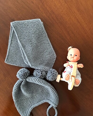 3-6 Ay, 17 cm Beden Bebek atkı bere