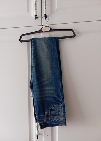 Diğer Kadın Lacivert Midi Boy Kot Pantolon