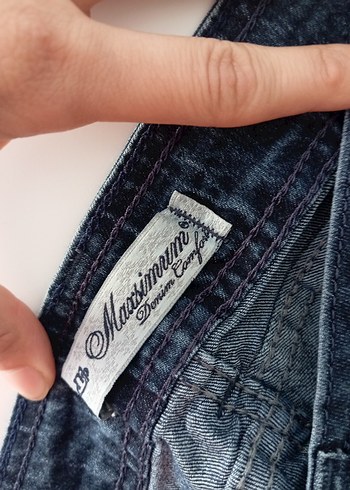 32 Beden lacivert Renk Parlak Lacivert Kadın Denim Pantolon