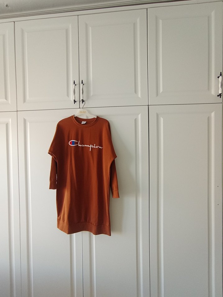 Kahverengi Midi Hamile Tişörtü, Uzun Kollu, Rahat Kesim - Görsel 2