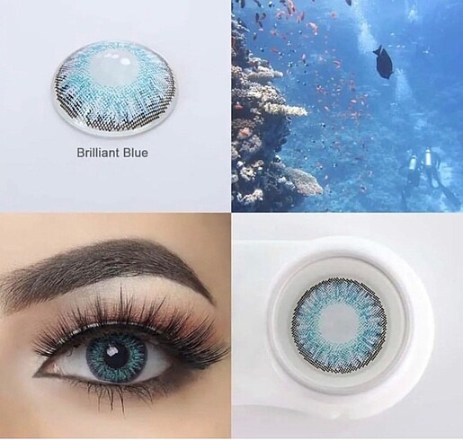 Brillant blue lens
