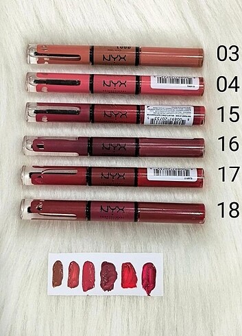 Nyx çift taraflı ruj 