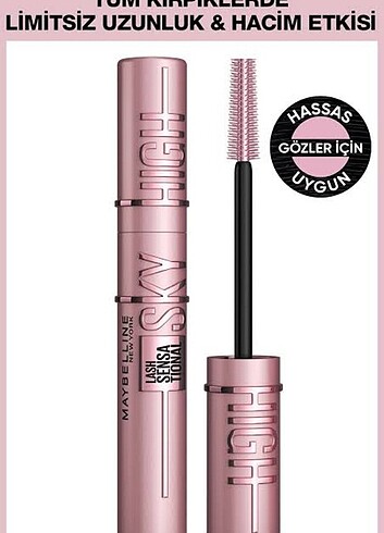 Maybelline New York sky High pembe maskara 