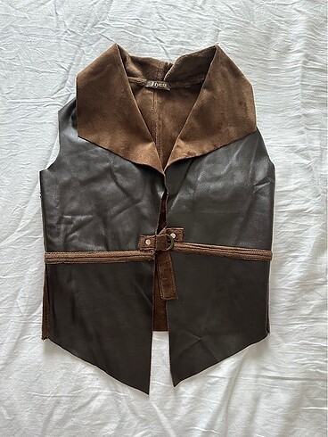 BG Store Suni Deri Yelek