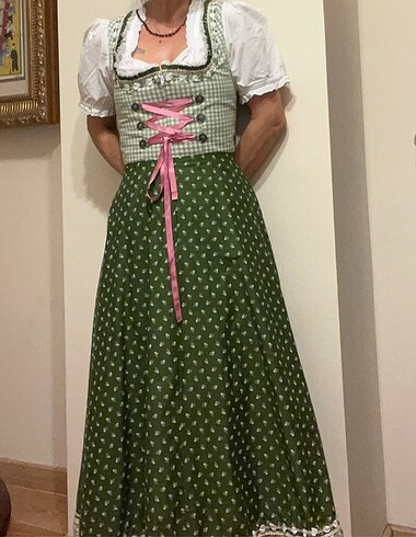 36 Beden Bavyera Dirndl / geleneksel elbise