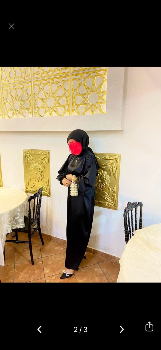 Siyah Uzun Kollu Yüksek Yakalı Kemerli Elbise - Görsel 2