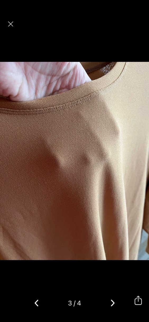 Bej Uzun Kollu Midi Kadın Tunik - Görsel 3