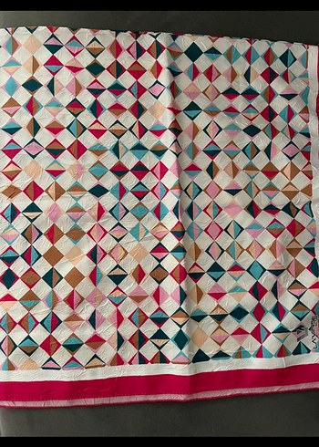 Dantel Detaylı Çok Renkli Kadın Eşarp - Görsel 4