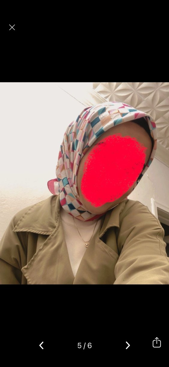 Dantel Detaylı Çok Renkli Kadın Eşarp - Görsel 5