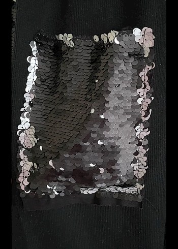 Siyah Uzun Kadın Kimono Nakışlı - Görsel 5