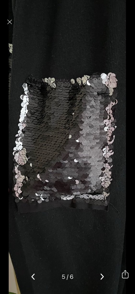 Siyah Uzun Kadın Kimono Nakışlı - Görsel 5