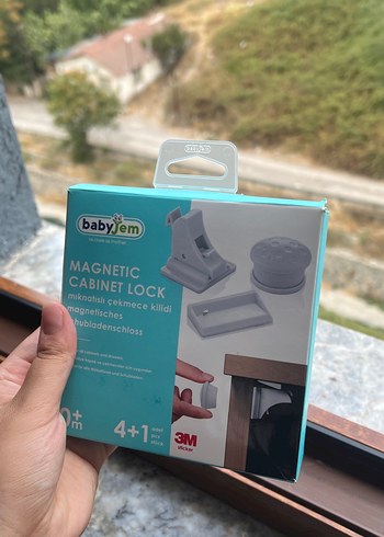  Beden BabyJem Manyetik Çekmece Kilidi 4+1 Set Gri