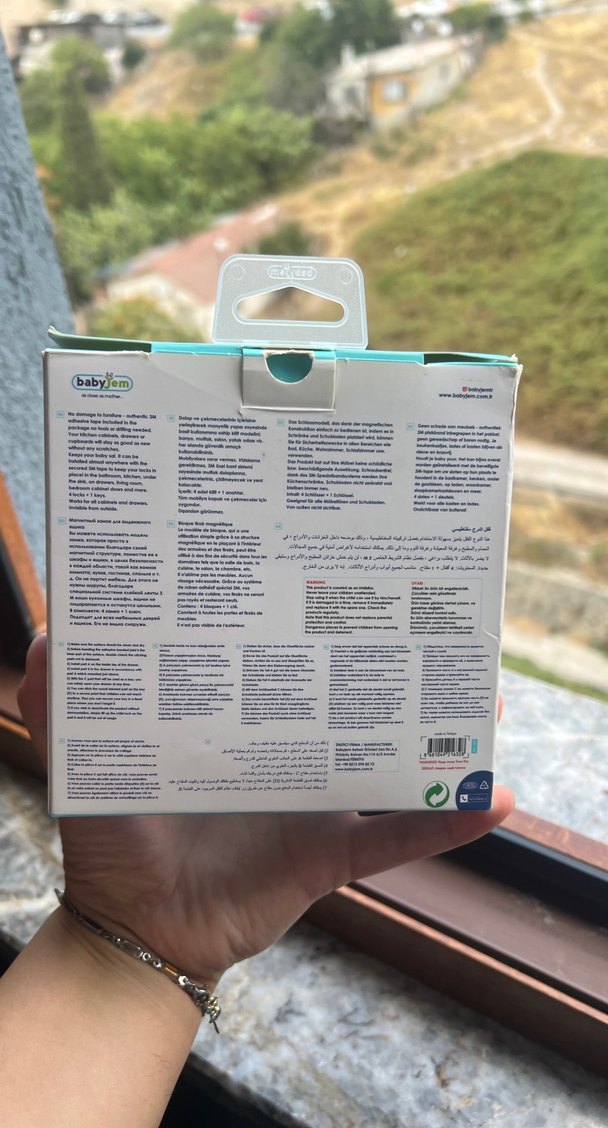 BabyJem Manyetik Çekmece Kilidi 4+1 Set Gri - Görsel 2