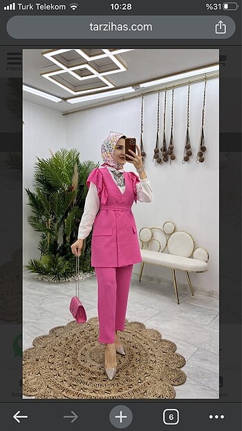 Trendyol & Milla Pembe Astarlı Takım Tesettür Giyim