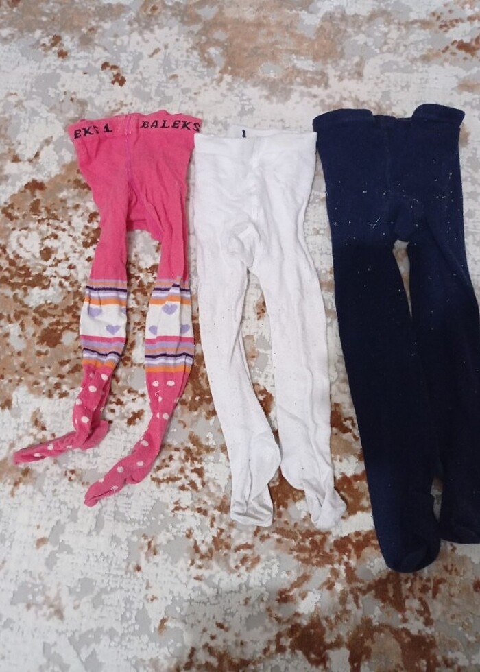 Kız erkek bebek çocuk külotlu çorap  - Görsel 2