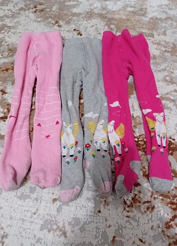 Kız bebek çocuk külotlu havlu çorap 3 yas - Görsel 2