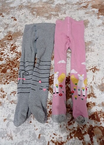 Kız bebek çocuk külotlu havlu çorap 3 yas - Görsel 4