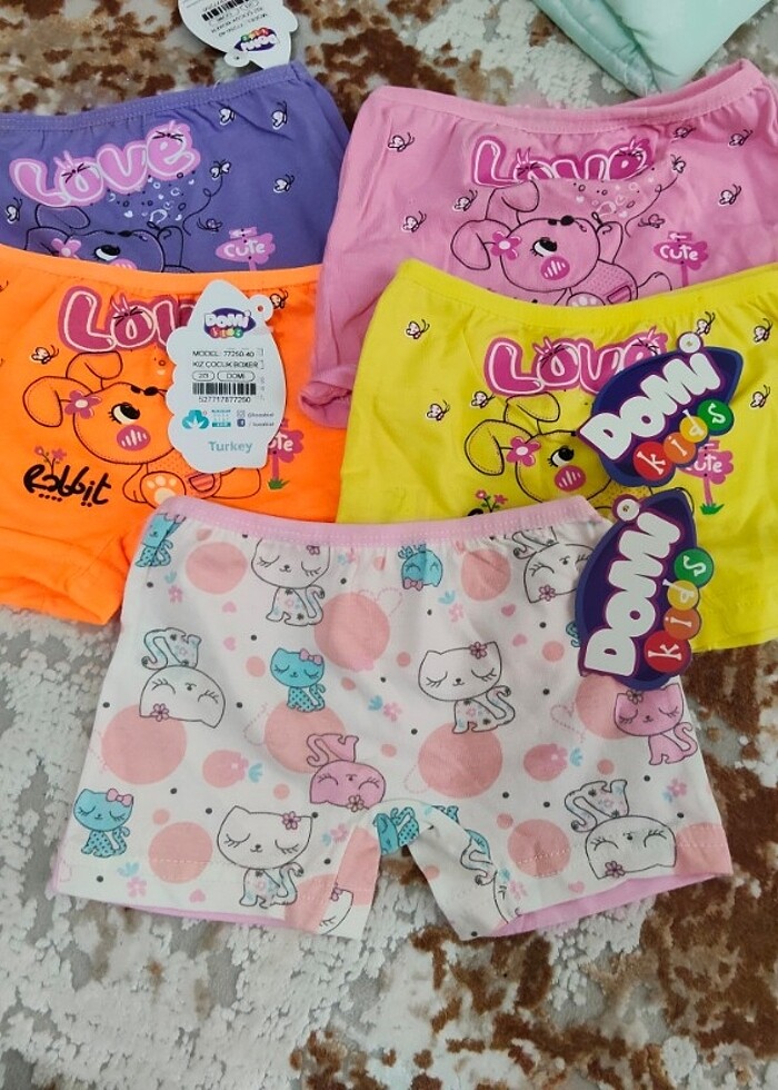 Kız cocuk 2 3 yas boxer - Görsel 2