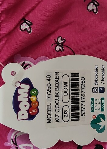 Kız cocuk boxer 2 3 yas - Görsel 5
