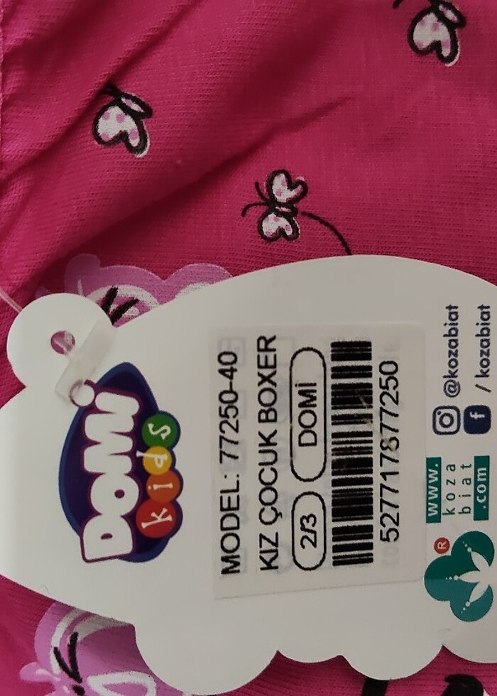 Kız cocuk boxer 2 3 yas - Görsel 5