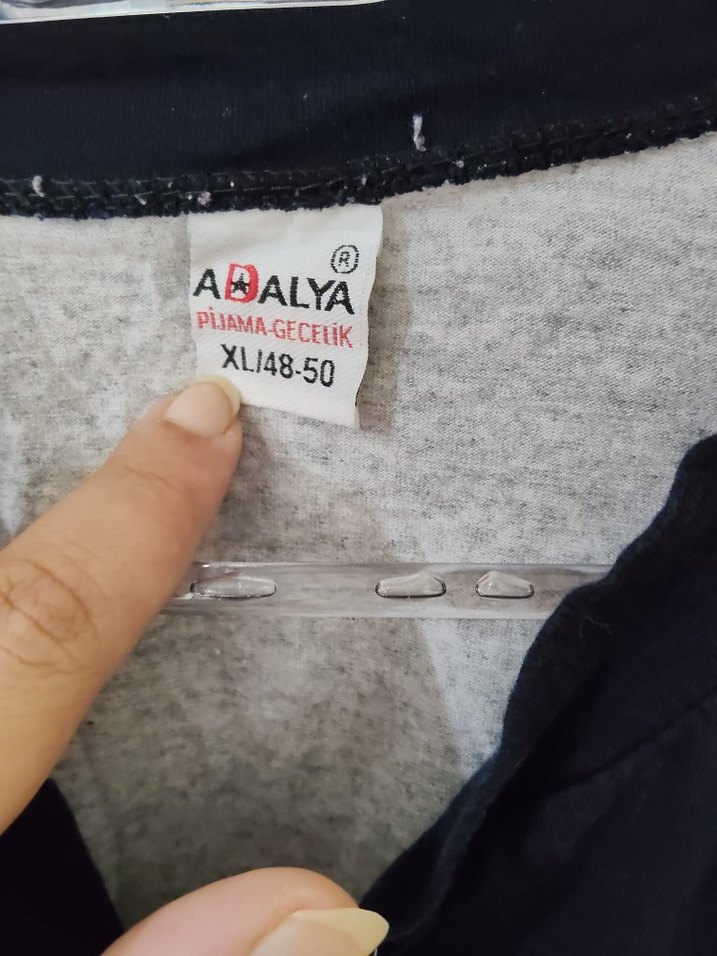 Gri Kısa Kollu Düğmeli Erkek Pijama Takımı - Görsel 5