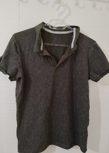 Gri Kısa Kollu Polo Yaka Tişört erkek