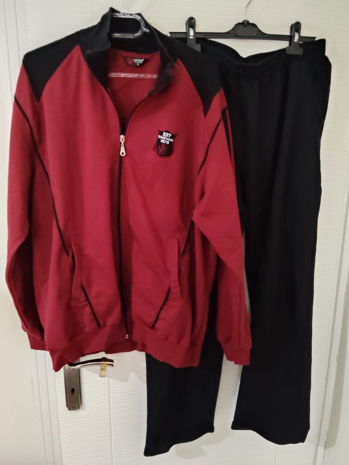 Bordo Siyah erkek Eşofman Takımı - Görsel 4