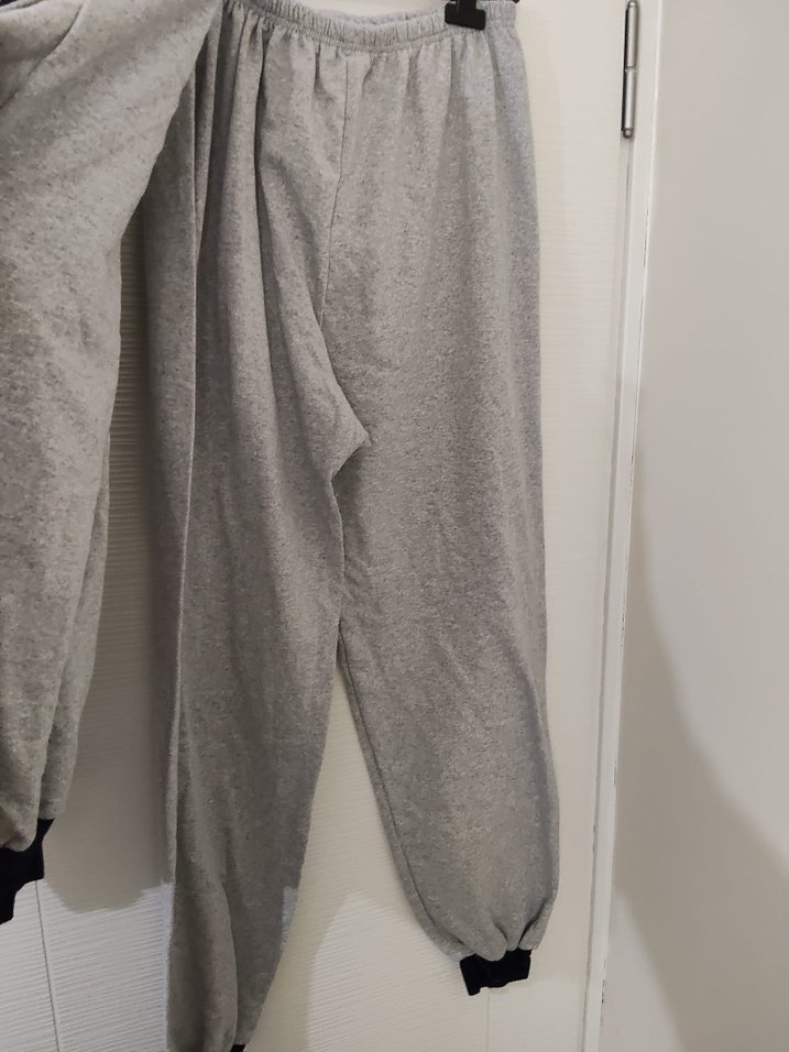 Gri Erkek Uzun Kollu Rahat Pijama Takımı - Görsel 5