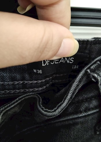 36 Beden çeşitli Renk Düğmeli Siyah Midi Denim erkek Jean