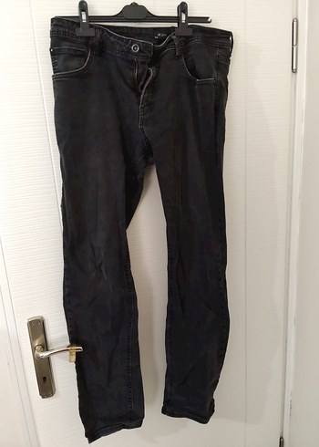 LC Waikiki Düğmeli Siyah Midi Denim erkek Jean