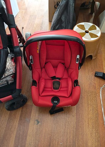 Kırmızı CASUAL Bebek Arabası ve Oto Koltuğu - Görsel 9